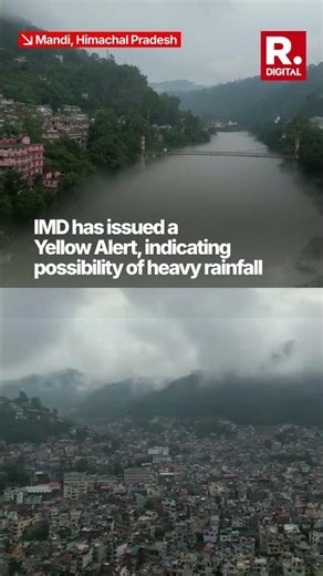 Himachal Pradesh: Beas River Covered In Monsoon Mist After IMD Yellow Alert