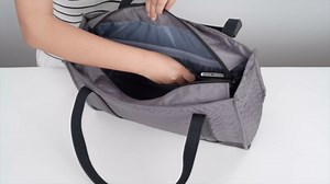 EMPSIGN Laptop Tote Bag for Women 16 Inch, Stylish Computer Shoulder Tote Bag for Work, Large Capacity Quilted Laptop Briefcase, Waterproof Women Business Office Bag, Quilted Grey