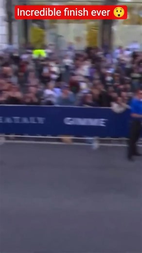 LA Marathon 2026 : Incredible finish by American Nathan Martin. 😱 #shorts #lamarathon #trending