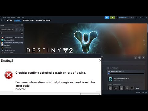 Fix Destiny 2 Error Code Broccoli Graphics Runtime Detected A Crash Or Loss Of Device On PC