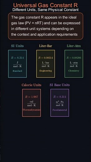 Universal Gas Constant (R) ⚙️ Explained for Engineers! #thermodynamics #chemistry