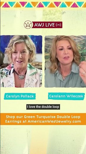 Movement, Coverage & Color 💚 Green Turquoise Double Loop Earrings