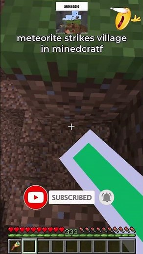 asteroid impact event in minecraft 🌠😱