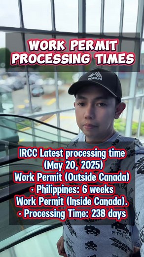 60 reactions · 5 comments | Work Permit processing times as of May 2025. #WorkPermitCanada #workpermit | Christopher Torda | Facebook