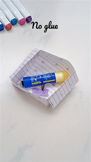No glue diy paper hack #youtubeshorts #art #diy #Craft