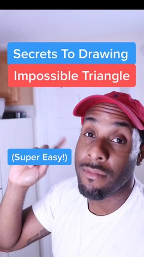 How to draw the impossible triangle #HiddenGems #impossibletriangle # 1077 | Olaf Meier
