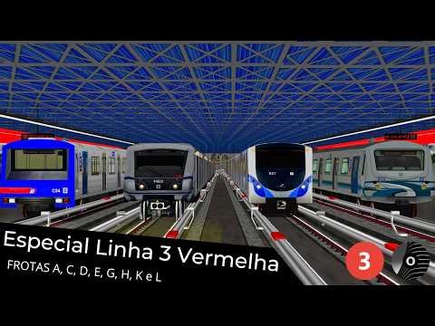 OpenBVE - ESPECIAL LINHA 3 VERMELHA do METRÔ DE SÃO PAULO!