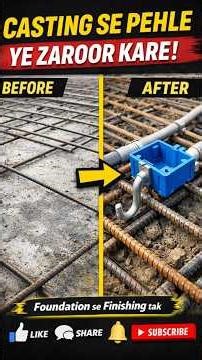 Bina fan hook ke slab daal diya to baad me todna padega 😳Isliye pehle ye kaam zaroor kare !🙄😲😮🏠✔️🥳✅