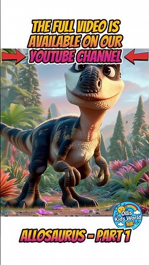 🦖 Allosaurus – The Fearsome Hunter of the Jurassic Era! 😱 | Dino Facts for Kids #Shorts