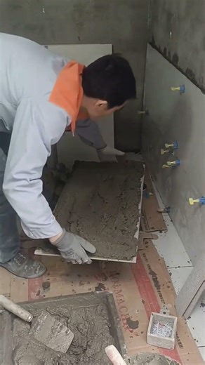 Tile installation P8621#shorts