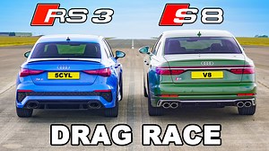 Audi's smallest performance saloon vs Audi's largest performance saloon. But which will come out on top? There's only one way to find out... LET'S RACE! | carwow