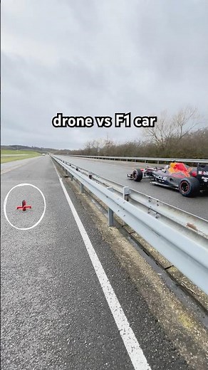 Drone vs F1 Car Drag Race 🔥