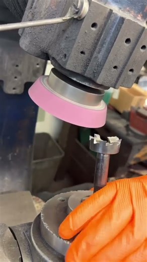 Sparks Fly! Precision Sharpening of a Multi-Flute Cutter ✨ #Shorts