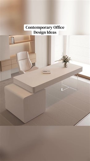 Contemporary office spaces combine simplicity, functionality, and elegance. Clean lines, neutral tones, and smart furniture choices create a workspace that feels modern, productive, and inspiring. #ContemporaryOffice #OfficeInterior #WorkspaceInspiration #InteriorDesignIdeas #creatorsearchinsights