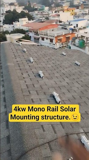 4kw Mono Rail Solar Mounting structure