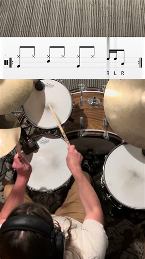 The 3-Stroke Ruff consists of three alternating single strokes(RLR or LRL) 🥁 🎶 #basicdrumlessons