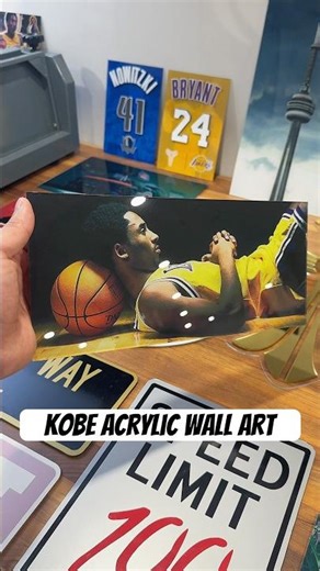 Making a custom Kobe Acrylic Wall Art Print! #wallart #kobebryant