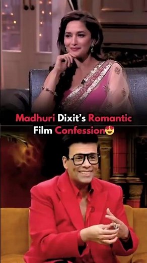 Madhuri Dixit Reveals Her Dream Hero for a Romantic Film😍Karan Johar #madhuridixit #bollywood