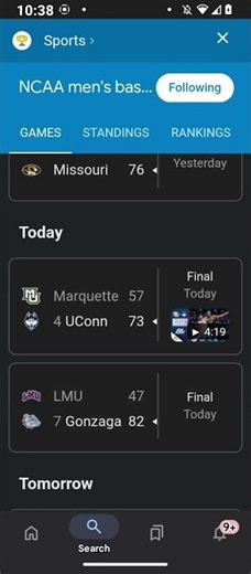 NCAA Men's Basketball Scores #ncaamensbasketball