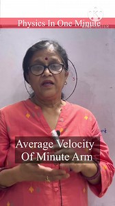 3.2K views · 133 reactions | What Is Average Velocity Minute Hand Of Clock #viral #cuet2024 #physicsclass12 #ISCphysics #cbsephysics #physicstricks #velocity #average | Physics Classes with Devina Tiwari | Facebook