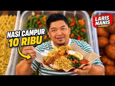 MASIH PAGI NASI CAMPUR 10 RIBU INI SUDAH DISERBU PEMBELI..!!
