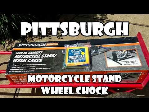 Pittsburgh Motorcycle Stand / Wheel Chock ‪@JamesBondJB007‬