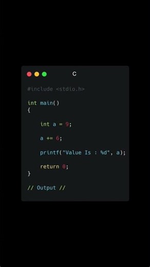C Language | Addition Assignment