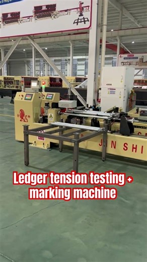 Ledger tensile testing machine and marking machine#scaffolding