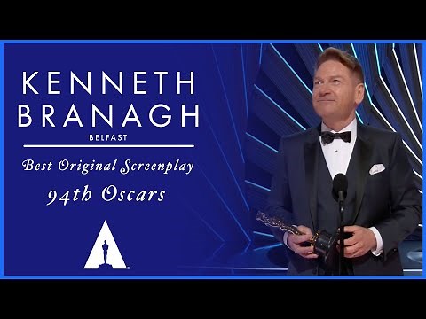 Kenneth Branagh Wins Best Original Screenplay for 'Belfast' | 94th Oscars