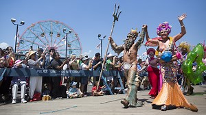 Scantily-clad creatives trek to Coney Island for annual Mermaid Parade