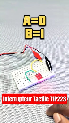 Interrupteur Tactile TTP 223, How to Use TTP223 Touch Sensor #electronics #arduino #sensor