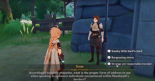 Genshin Impact Swan Quiz | Question and Answer World Quest