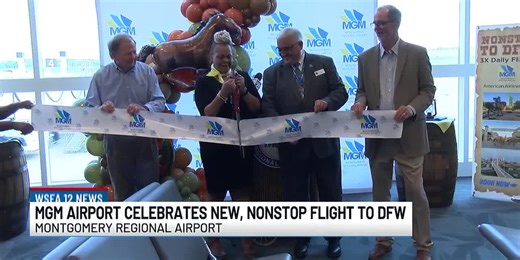 Montgomery airport celebrates additional direct flight to Dallas
