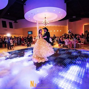 [Hot Item] LED Dance Floor Magnetic Wedding Party Eventos Fiestas 3D Infinity Mirror LED Portable Dance Floor