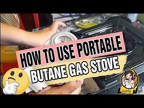 HOW TO USE PORTABLE BUTANE GAS STOVE | Lovely Jan