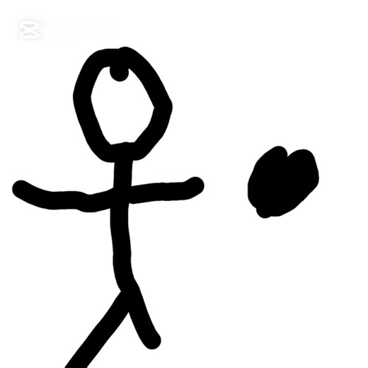 my first animation on a drawing animator