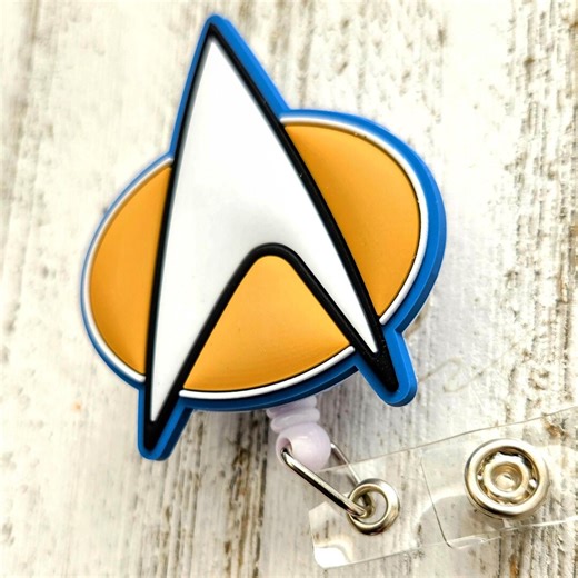 Star Trek Communicator Badge Holder ID Reels - Etsy