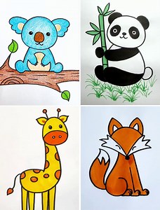 61K views · 1.2K reactions | Easy Animals to Draw For Practice | Animal Drawing Kids | Simple Drawings | Facebook