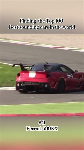 Day 59 of 100 of finding the top 100 best sounding cars. #41 Ferrari 599XX