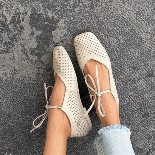 Ivory Mary Jane Flats | Barefoot Ballet Shoes With Ties | Stylish Grounding Footwear | Summer Flats | Suede Square Toe Flats | Leather Shoes - Etsy