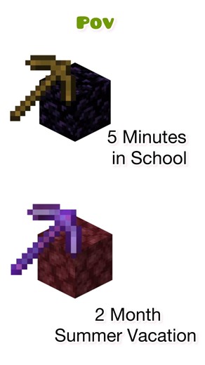 School vs Summer Vacation #minecraft #minecraftshorts #gaming #summervacation