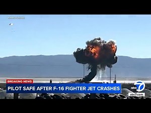 F-16 fighter jet crashes during training mission in SoCal
