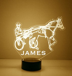 Light up Trotter Horse, Custom Engraved Night Light, Personalized Free, 16 Color Options With Remote Control, Horse Desk Lamp - Etsy