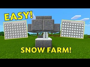 EASIEST SNOW FARM! 72,000 Per Hour! No Redstone! Minecraft Tutorial 1.16