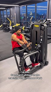 Comment utiliser cette machine pour le dos chez fitness park #sport #fitness #musculation | Axou fitness