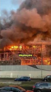 Scène apocalyptique: grand incendie à Paris #franceactu