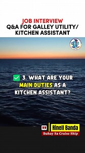 169K views · 2.5K reactions | Top 3 Q&A Job Interview for Galley...