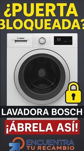 How to open a locked Bosch washing machine door.