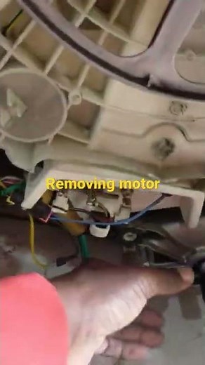 how to remove a washing machine motor