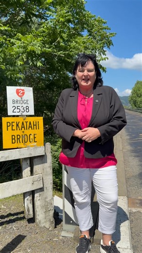 NEW PEKATAHI BRIDGE ON ITS WAY We are getting a new two-laned Pekatahi Bridge. This is incredible news and I want to thank every one who has emailed, written, lobbied and vented! Today Minister of Transport Chris Bishop announced that the bridge would be replaced with work starting on design imminently, construction will take place alongside the existing bridge to reduce disruption. Repairs (some major) will continue in the meantime but the end is finally in sight! | Dana Kirkpatrick MP for East